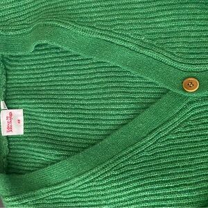 H&M collaboration  by John boyega Kelly green wool ribbed cardigan